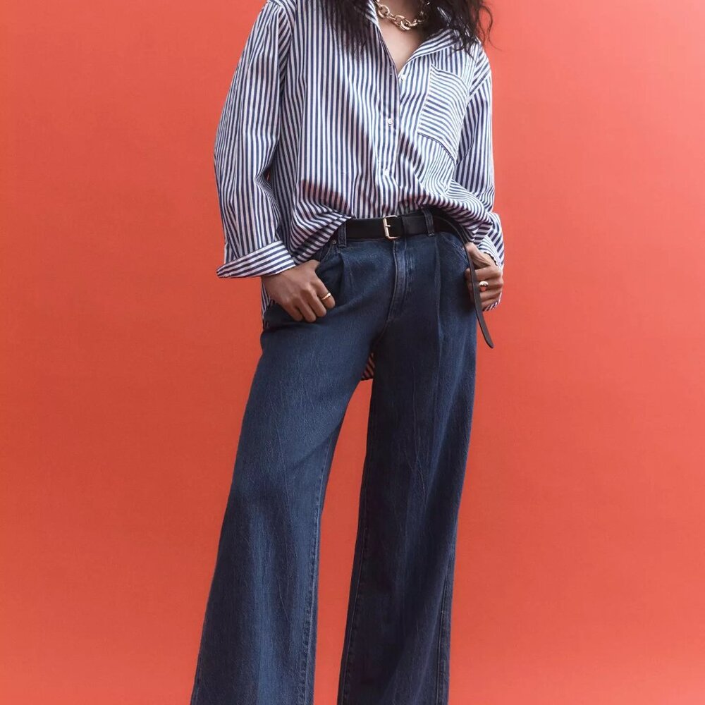 Rolla's Chloe Pleated High Rise Crop Jeans size 33